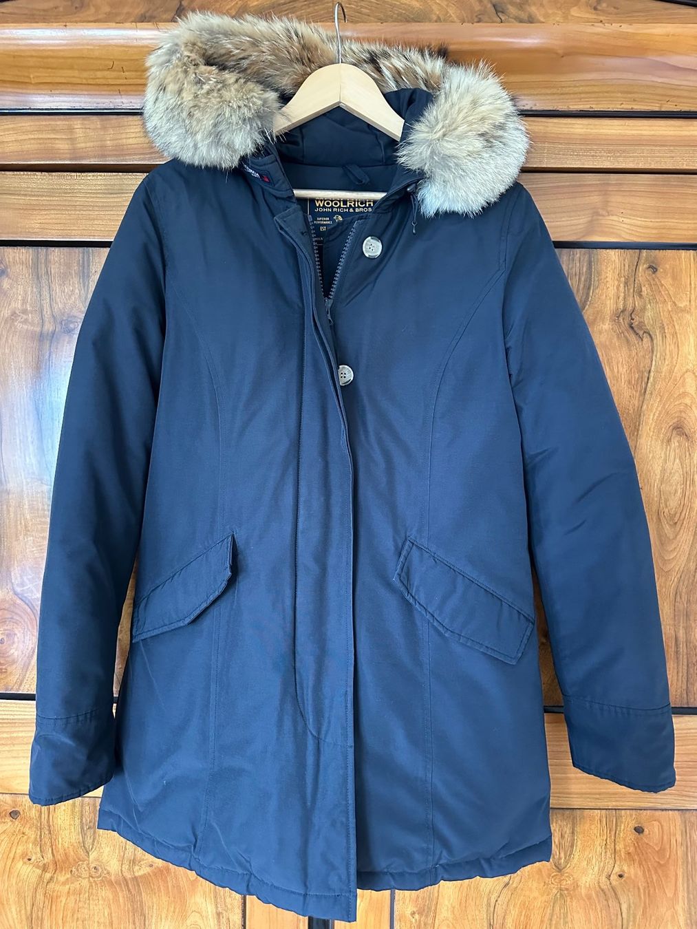 Woolrich Giacche: Woolrich Daunenjacke, dunkelblau, Gr. L, EU 38 – Usato da Herrliberg venduto da henri012