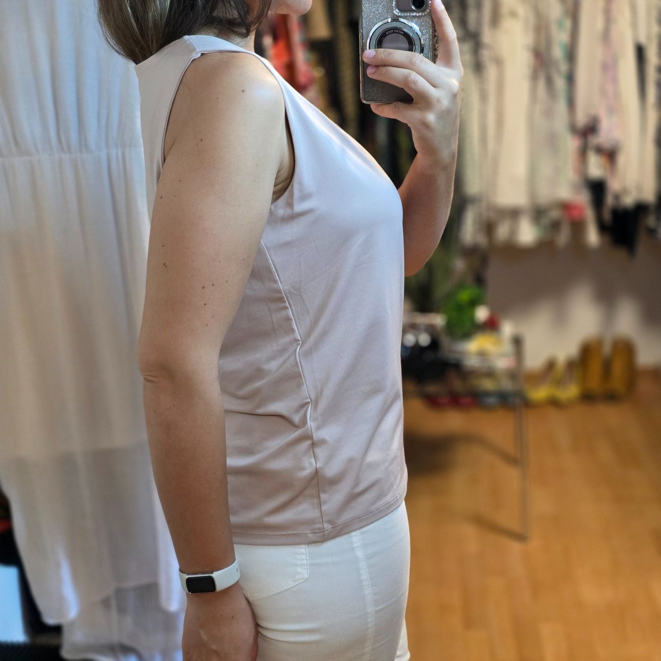 Top: 💕 Puderrosa Basic Top Damen 40/L Ärmellos – Usato da Wald ZH venduto da CapLux 2