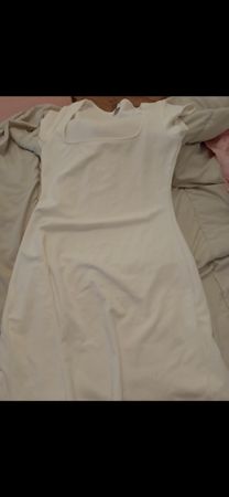Sommerliches weisses Kleid, schlicht & elegant. Gr. M neu