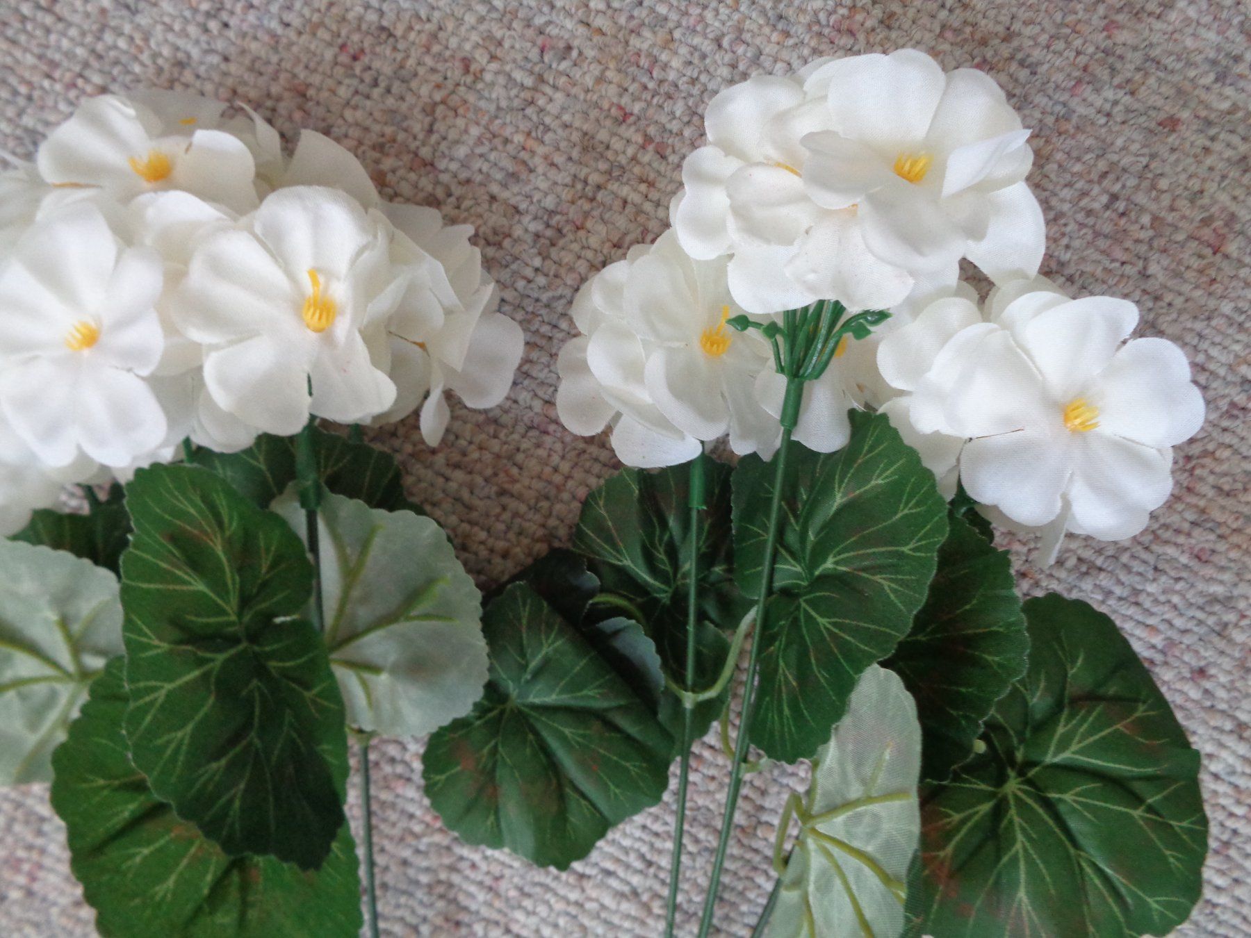 Piante & sementi: Künstl. Geranium stehend (weiss 32 cm) – Nuovo e nell'imballaggio originale da Langenbruck venduto da Gumsi 3