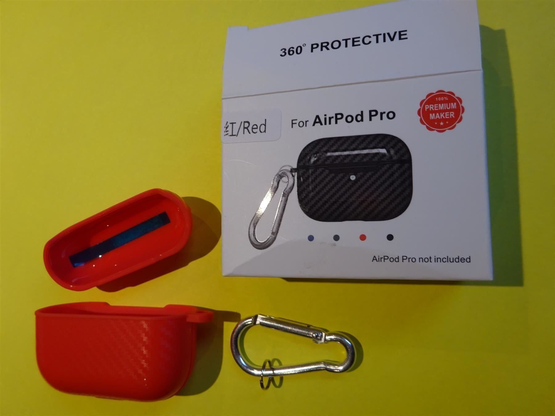 Cover & Protezioni schermo: Schutzhülle Apple AirPods Pro rot – Nuovo e nell'imballaggio originale da Winterthur venduto da Winti_Baer 1