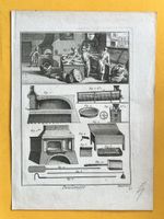 Boulanger Bäcker Kupferstich Diderot um 1780
