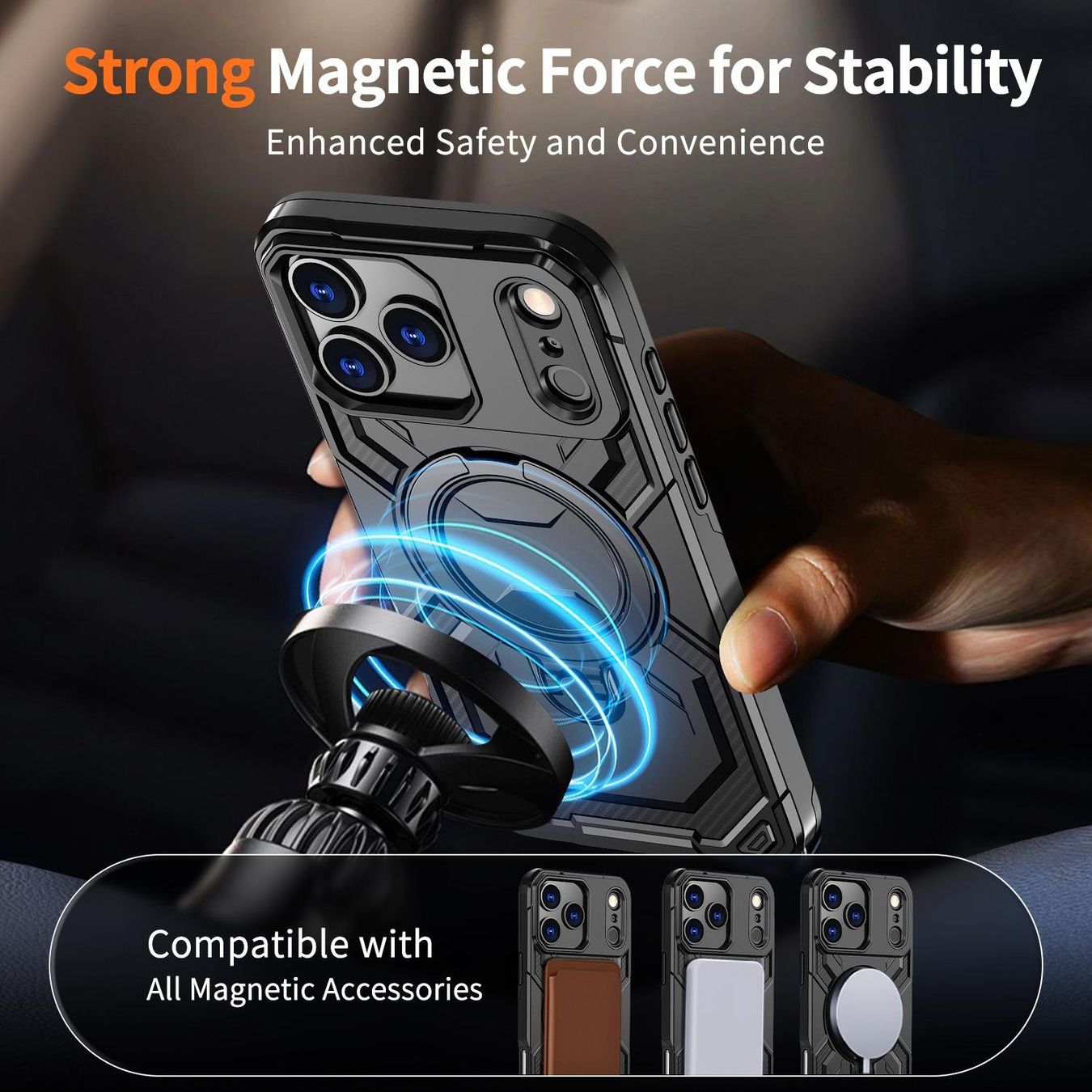 Cover & Protezioni schermo: iPhone 17 PRO MAGSAFE Hülle Cover Ring Case Etui Tasche – Nuovo e nell'imballaggio originale da Volketswil venduto da coverandmore 6