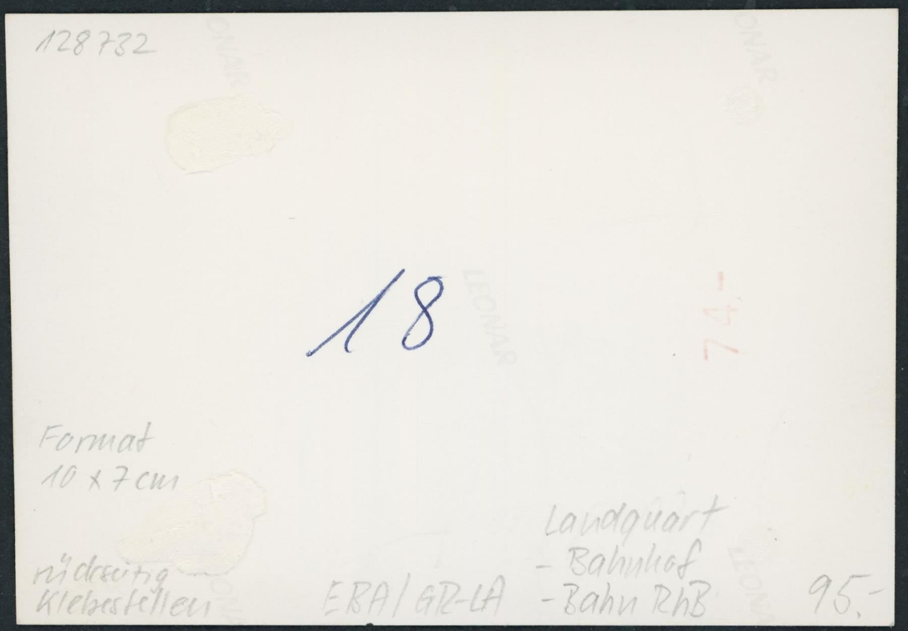 Cartoline postali: GR Landquart - Rhätische Bahn RhB – Usato da Schindellegi venduto da leecollect 1
