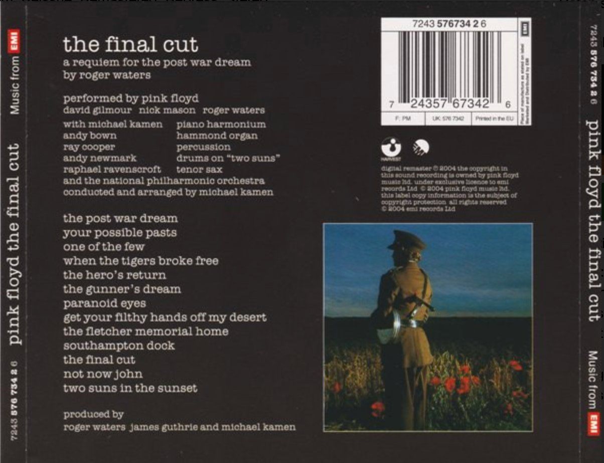CDs: Pink Floyd - The Final Cut – Gebraucht aus Brunnen von Barfly5 1