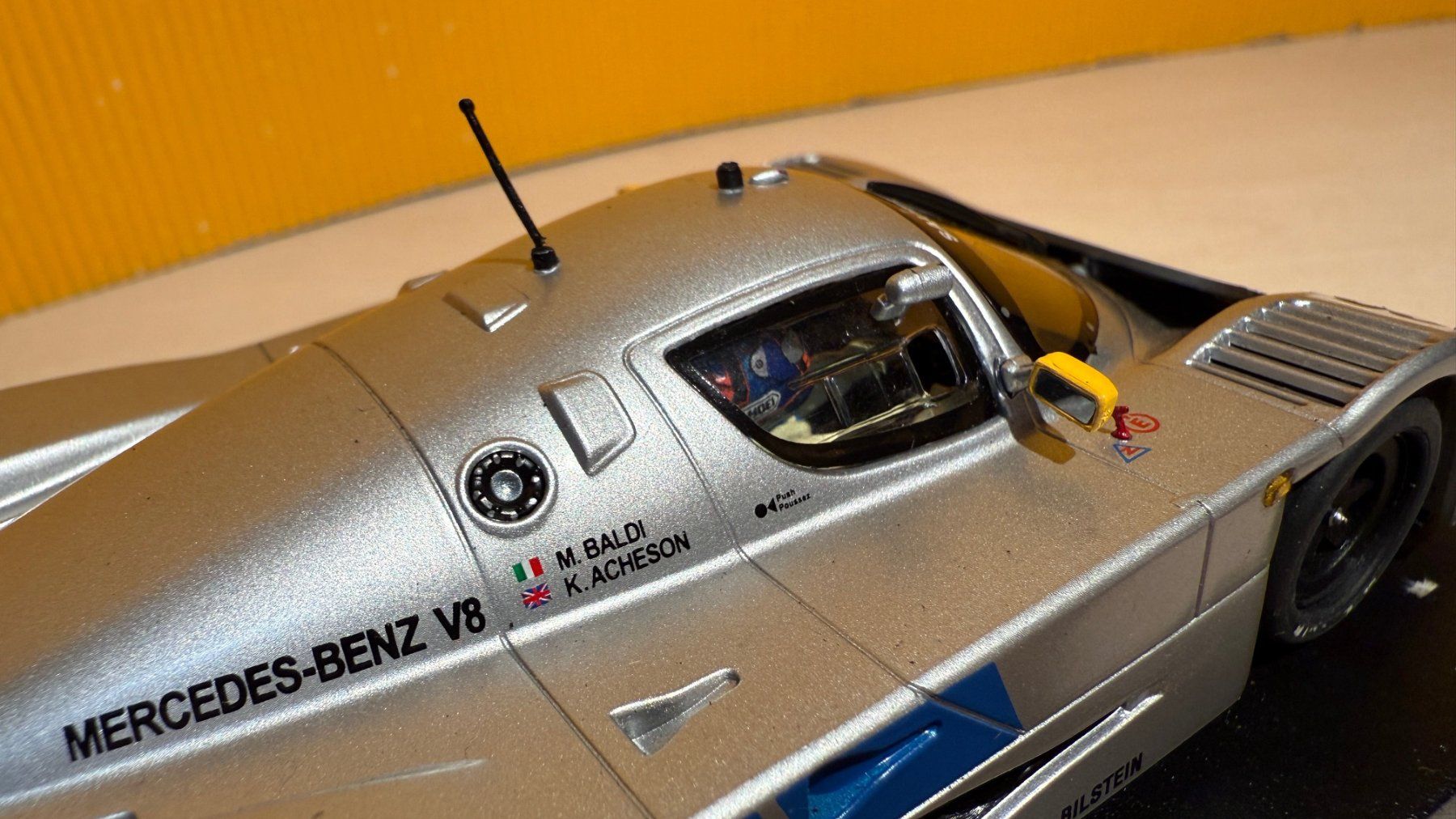 1/32 slot car Mercedes Sauber C9 Le Mans Pres. 1989 in