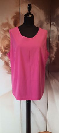 🌿 Top Damen Gr 44 Pink XL basic trendy Party Sommer fest