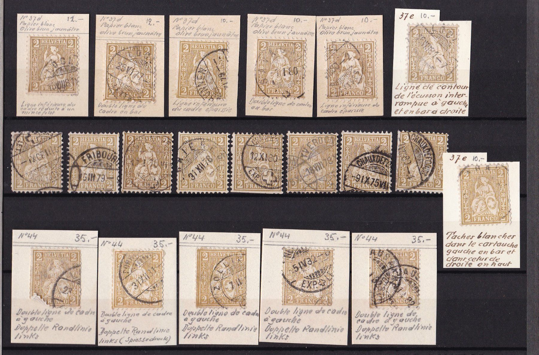 Tutti i francobolli: CH Briefmarken-Steckkarten, bunt gemischt – Usato da Münchwilen AG venduto da Nesar