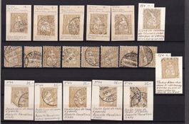 CH Briefmarken-Steckkarten, bunt gemischt