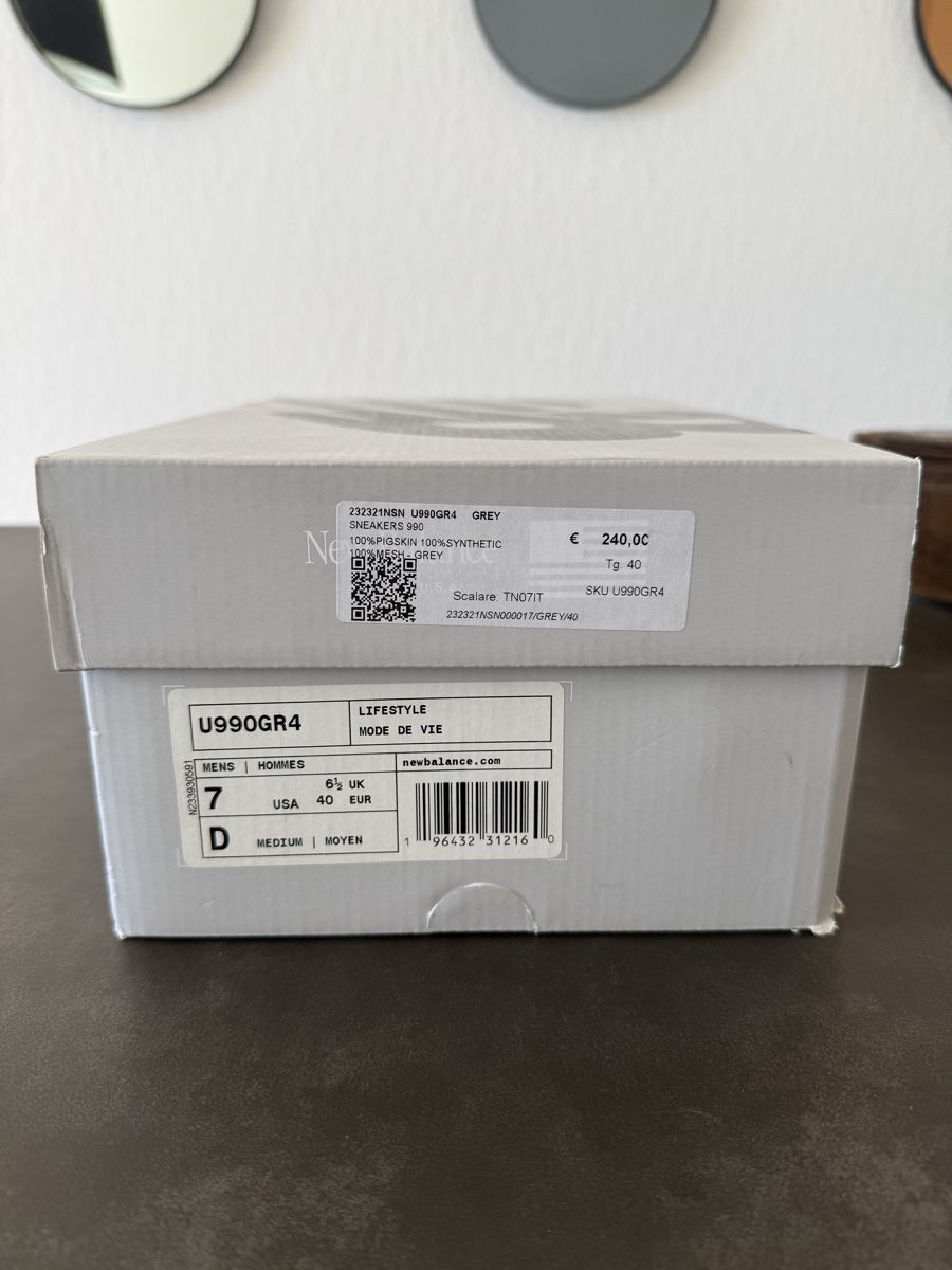 New Balance Scarpe da uomo: New Balance U990GR4 – Nuovo (secondo la descrizione) da Pully venduto da Afagone 9