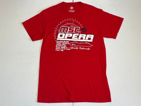 Vintage Y2K T-Shirt MSC Opera Shif Gr M
