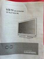 Fernseher (Grundig) mit Wandbefestigung