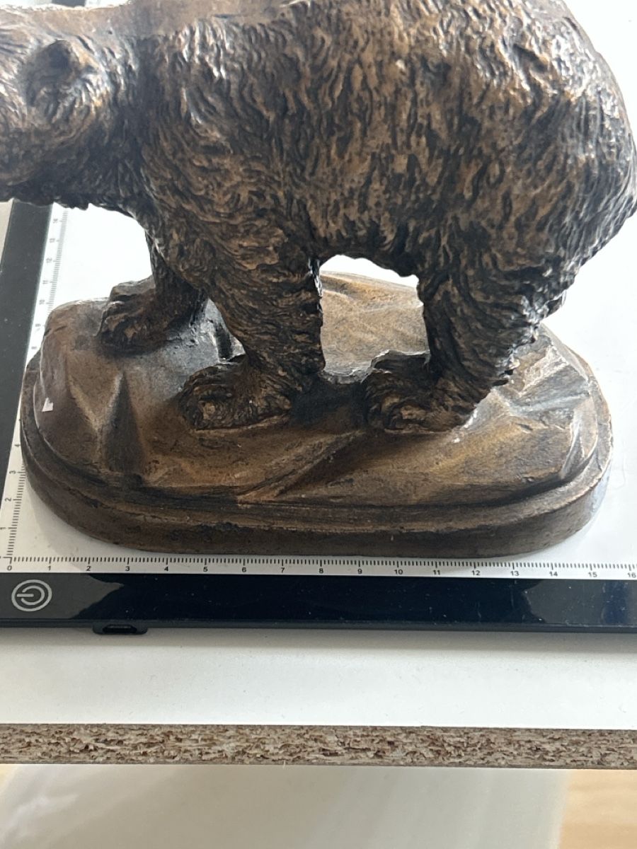 Statuette: Bronzefigur Bär auf Sockel Kunstobjekt(I10) – Usato da Neuenhof venduto da bro_9zsg 4