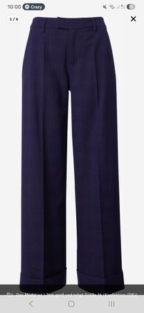 Weite Stoffhose, marineblau, Gr. 36, neuwertig NP 77