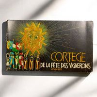 Cortège Fête des Vignerons Vevey 1977 + dessin de JEAN MONOD