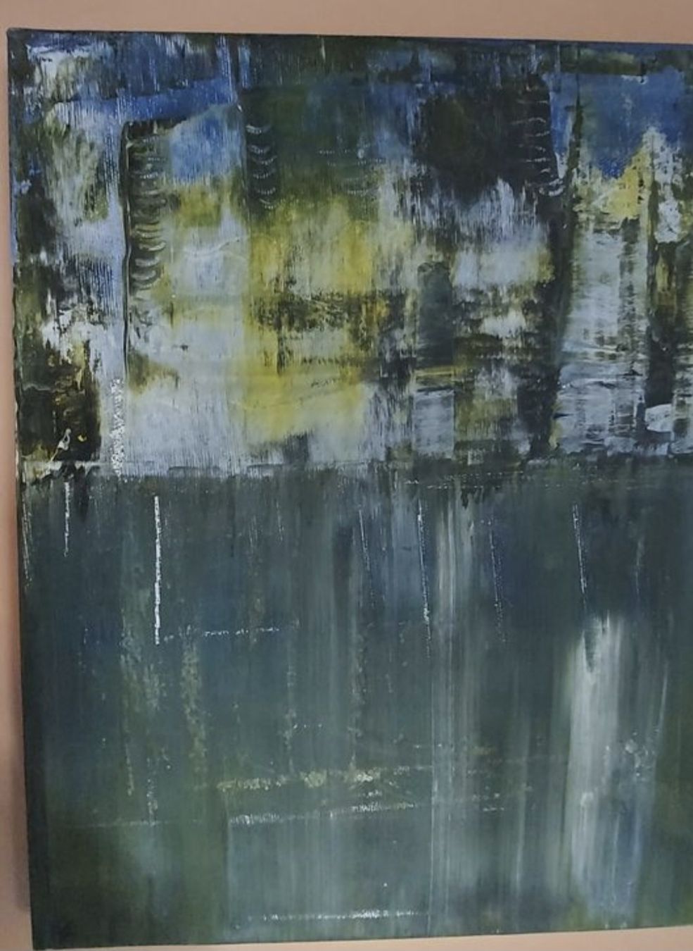 Gemälde: Gemälde "Abstrakte Stadt" handmade 46×33 – Neu (gemäss Beschreibung) aus Riehen von Steinbock1970 4