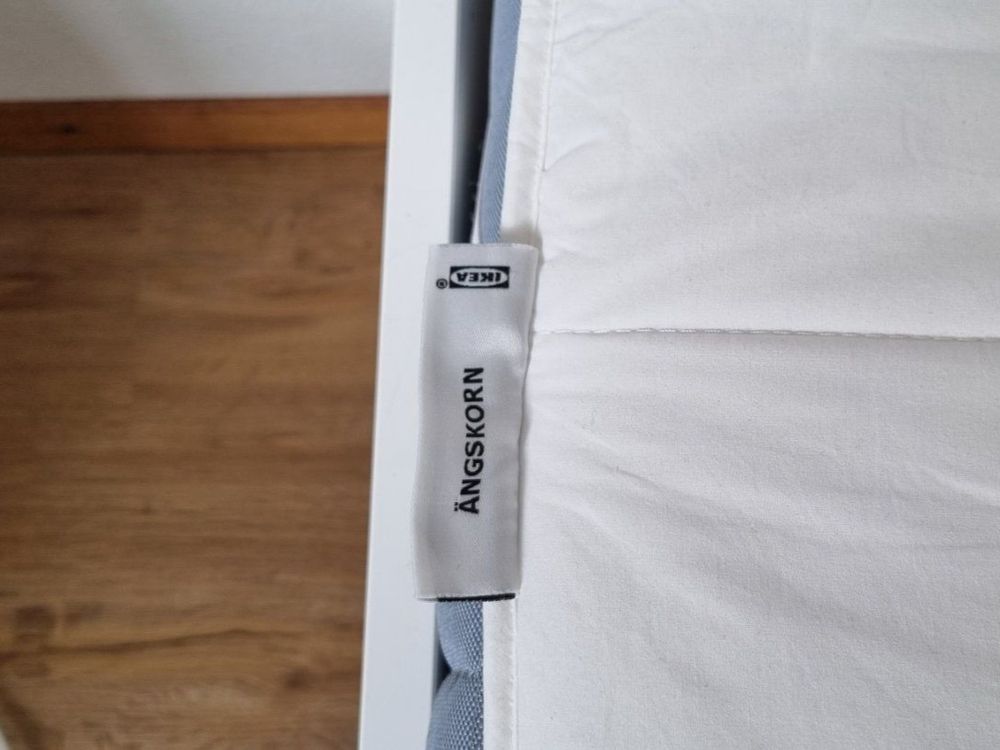 IKEA Bett IDANÄS mit Matratze, Rost & Bettwäsche (neuwertig)