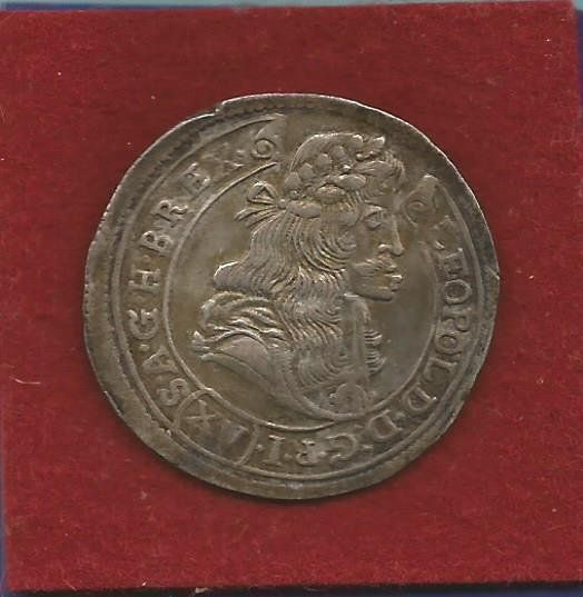 Metalli preziosi: Ungarn, 15 Kreuzer 1680 Silber – Usato da Caslano venduto da Enrico15