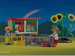 Playmobil Hasenstall 3075 und Merschweingehege 3210