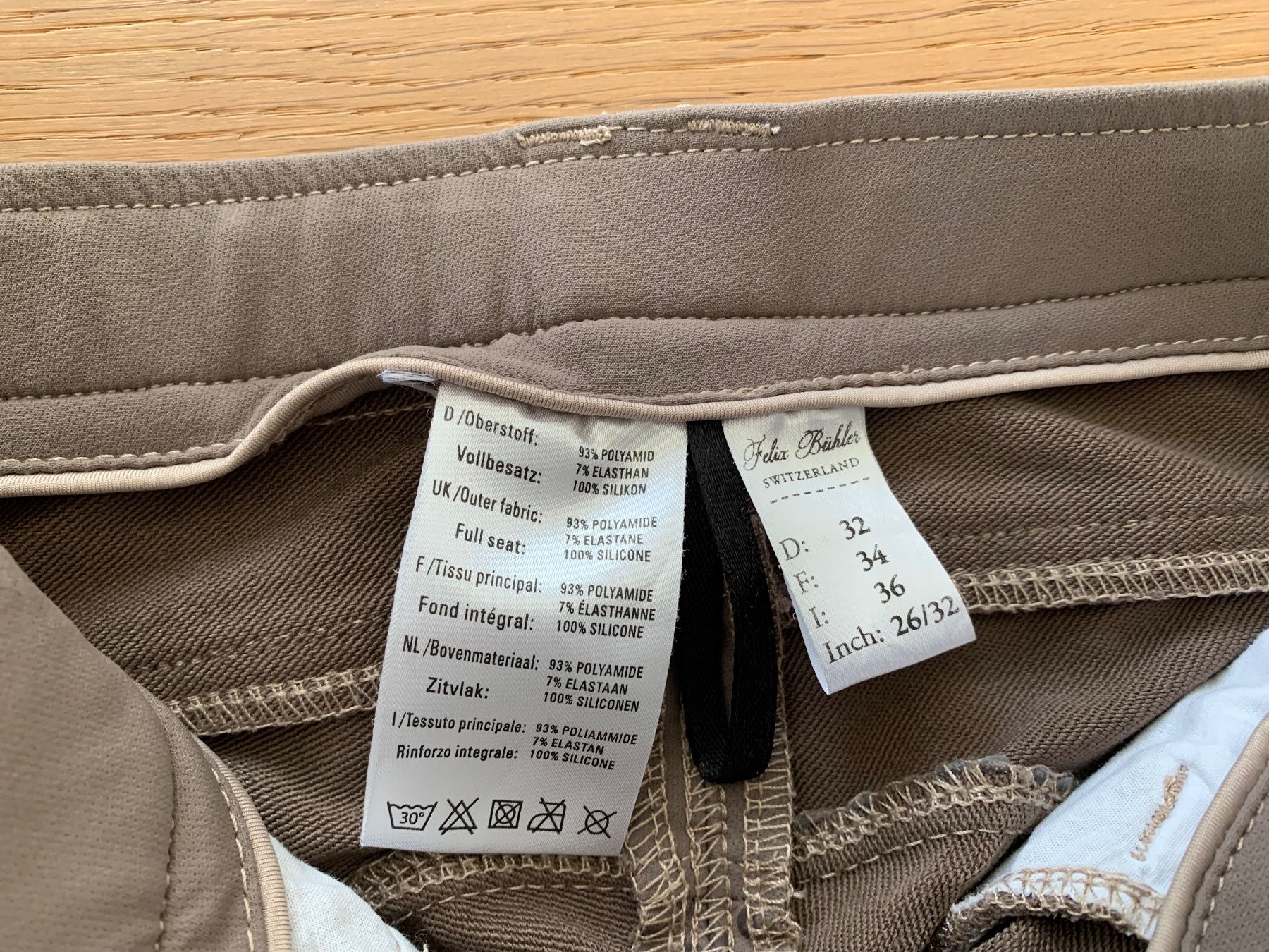 Felix Bühler Pantaloni: Reithose grau Felix Bühler Gr. 32 – Usato da Signau venduto da stalder-langenegger 2