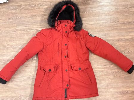 Rote Warme Winterjacke/Parka Superdry Gr.42 Neu