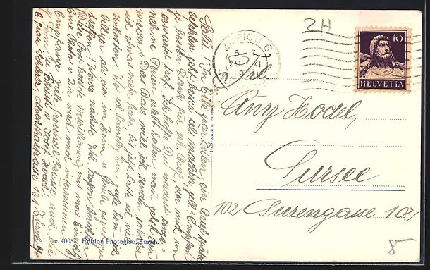Cartes postales: AK Zürich, Sihl - Post – D'occasion à Berlin par bartko-reher 1