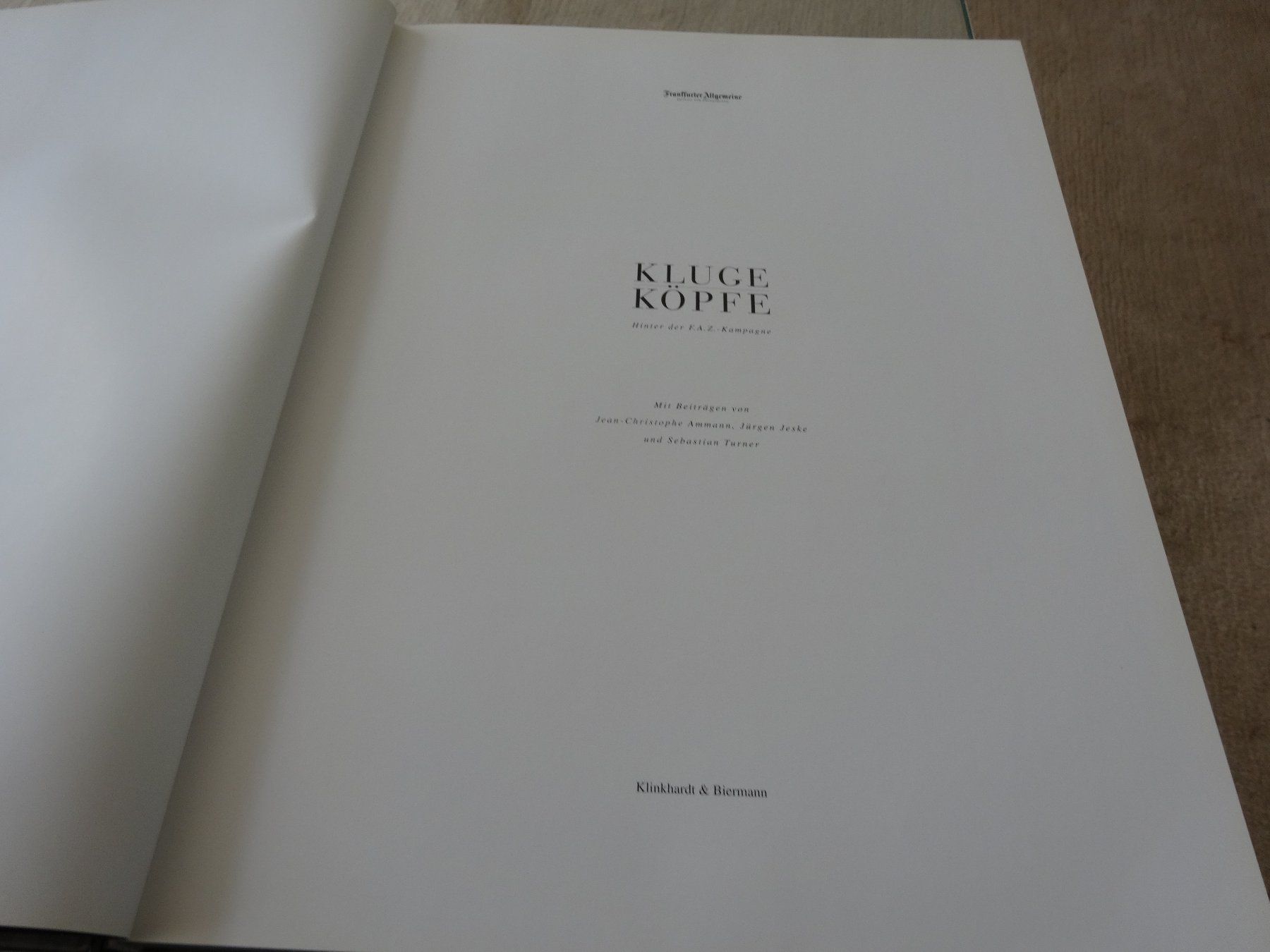 Libri: Kluge Köpfe Hinter A:Z.Kampagne – Usato da Neerach venduto da jenny062 2