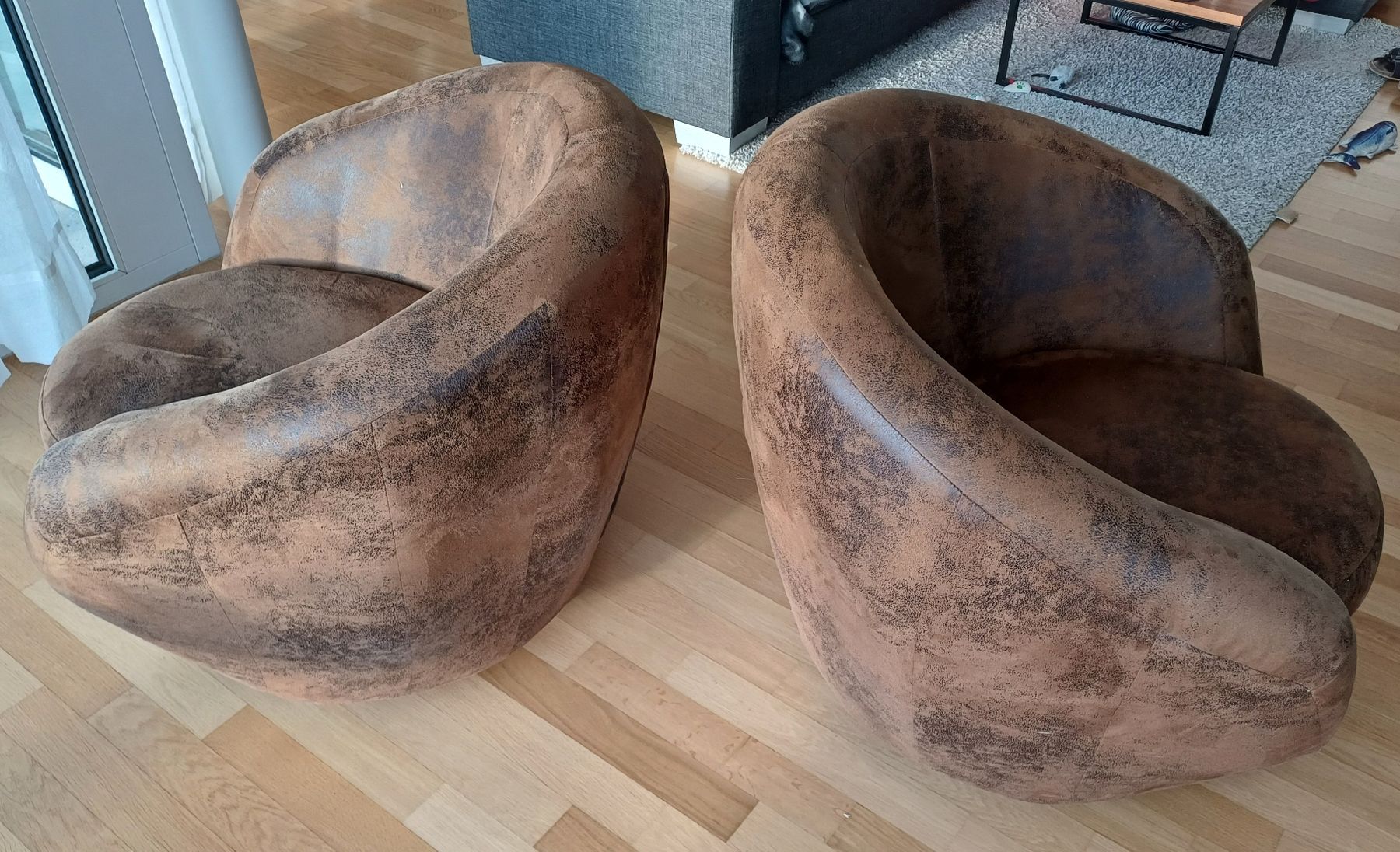 Sessel: Drehsessel Wildleder – Neu (gemäss Beschreibung) aus Hohenrain von Lala539 5