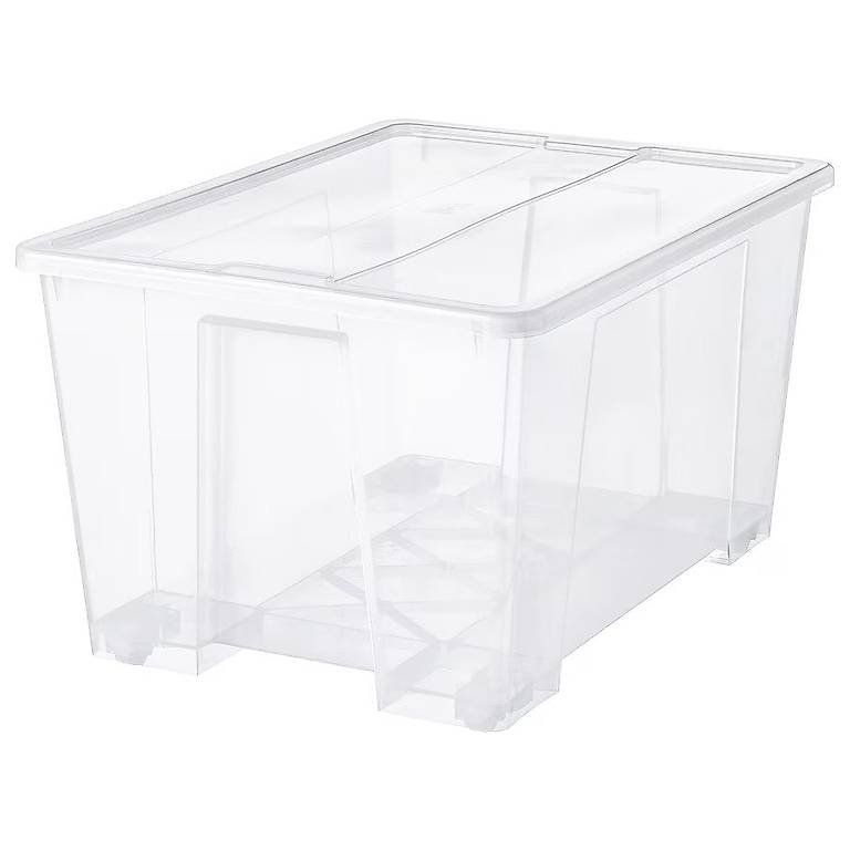 Casse di trasporto: Box mit Roller 130 L transparent – Usato da Elgg venduto da Antonus