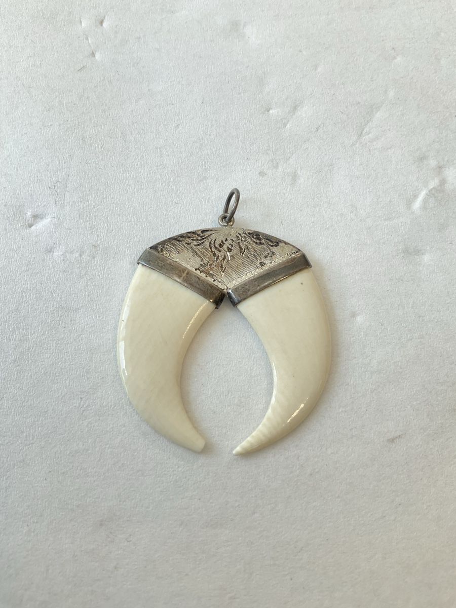 Anhänger: Pendentif double griffe de tigre   – Gebraucht aus Malleray von Robot12 1