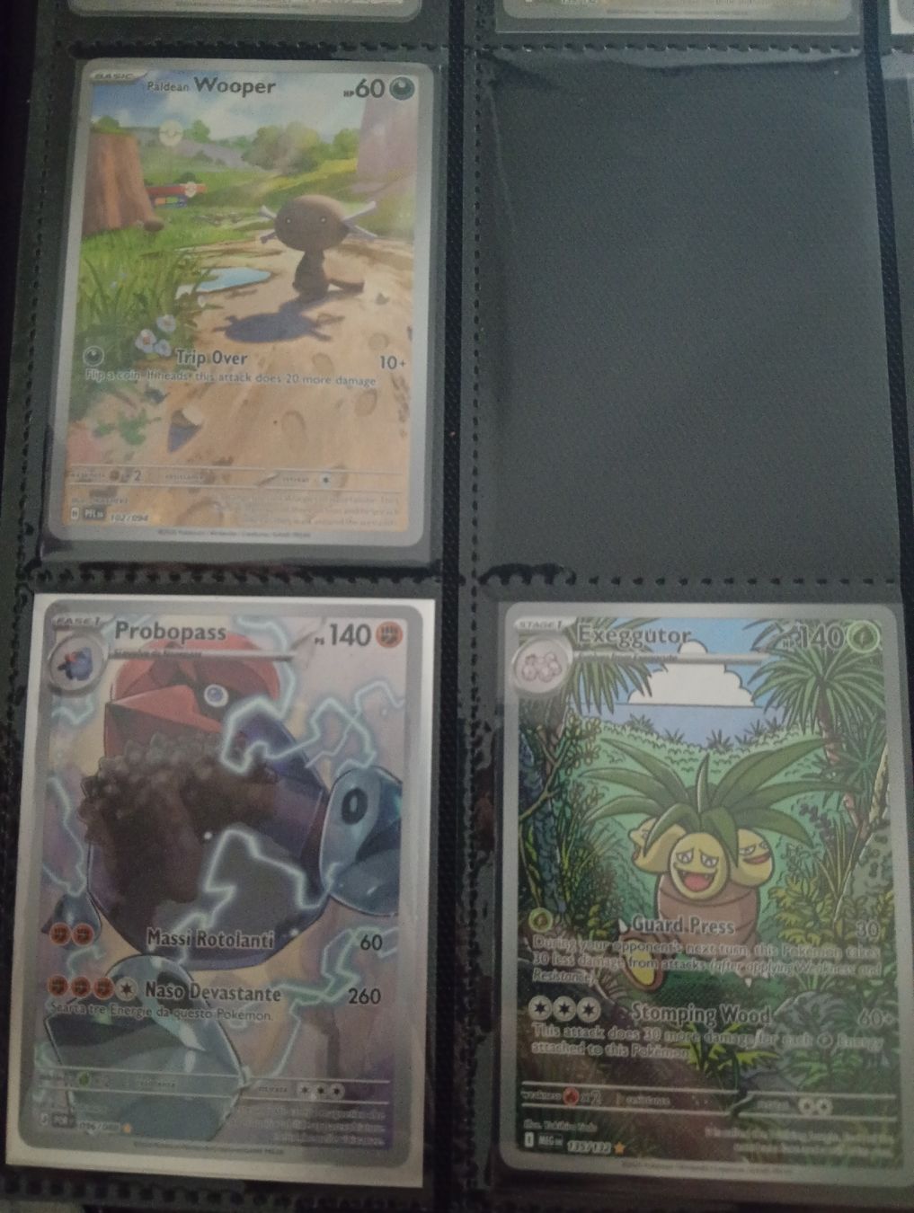 Pokémon Carte collezionabili: full art IR paldean wooper/probopass/exeggutor – Usato da Cadenazzo venduto da kev_sb77
