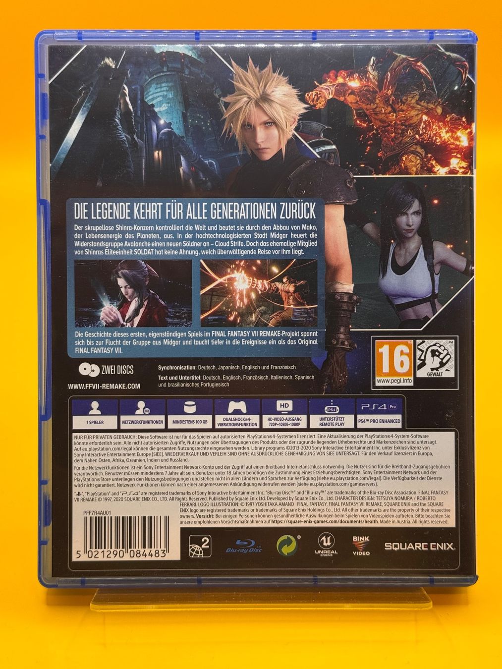Sony Jeux: Final Fantasy VII Remake PS4 – D'occasion à Oberwil b. Zug par silver2024 1