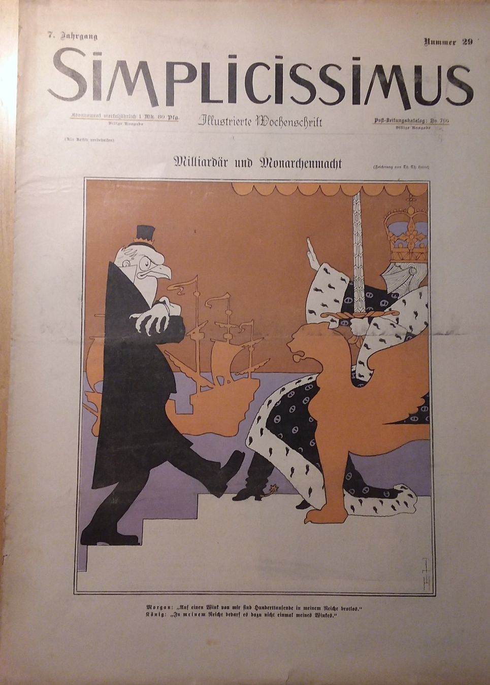 Zeitschriften & Magazine: 21 Antike Wochenzeitschrift Simplicissimus ca.1902 – Gebraucht aus Hunzenschwil von rotebaer 5