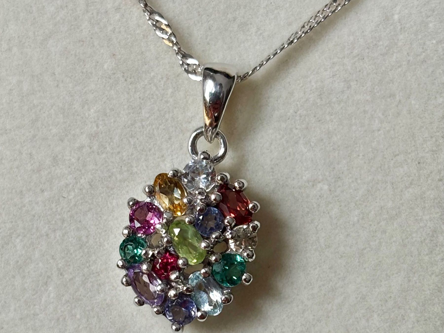 Pendentifs: Edelstein Anhänger, Silber 925 – Neuf (Voir description) à Brugg AG par lau_9rvy
