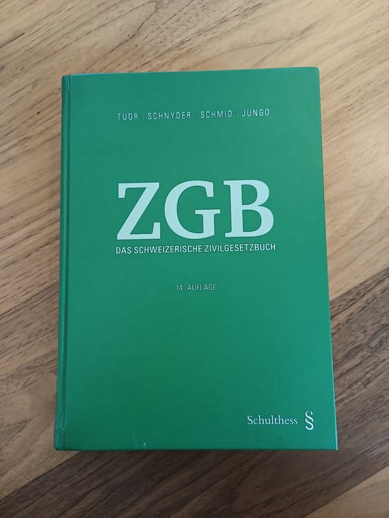 ZGB DAS SCHWEIZERISCHE ZIVILGESETZBUCH 14. Auflage Kaufen auf Ricardo