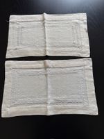 2er Set Vintage Platzsets Leinen, Handarbeit, Top Zustand