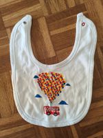 Baby Lätzli mit London Bus/ Ballon Motiv, weiss