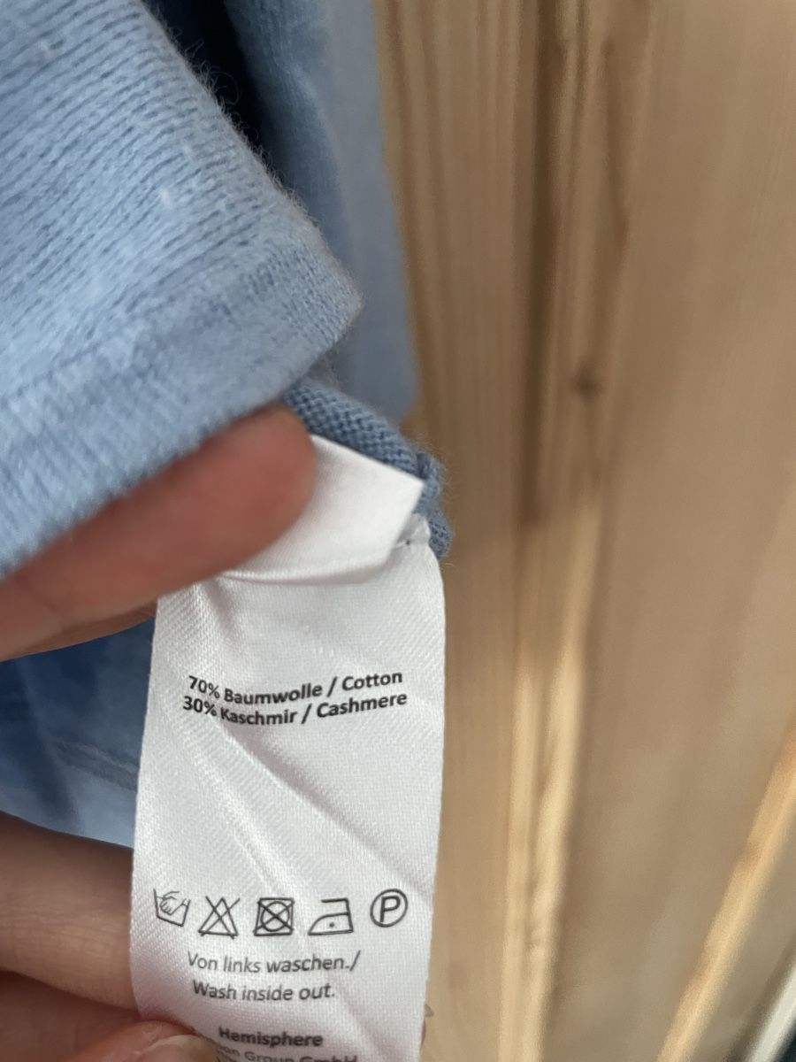 Pulls & Sweat-shirts: Thymian Pullover Baumwolle Kaschmir hellblau Grösse XS – D'occasion à Rorschach par brionvega 4