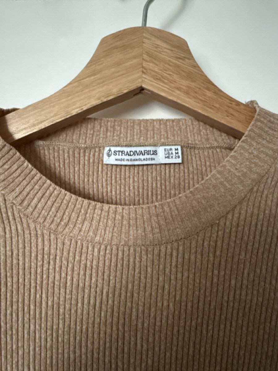Stradivarius Robes: Strassdrivarius Strickkleid beige Grösse M neu – Neuf (Voir description) à Steinach par serayyilmaz 1