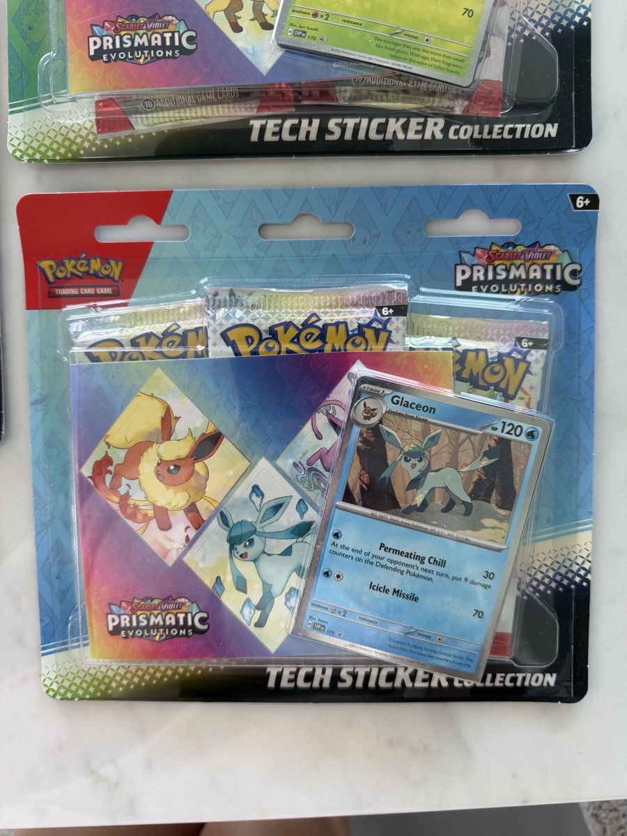 Pokémon Sammelbilder & Trading cards: Pokémon Prismatic Evolutions tech sticker collection – Neu und originalverpackt aus Cademario von Yleeyle 2