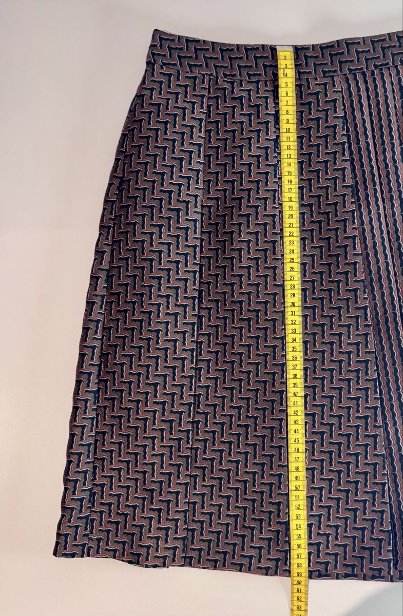Diane von Furstenberg Röcke: DVF pleated skirt size 6 geometric pattern brown – Neu (gemäss Beschreibung) aus Binningen von MaryN1977 5