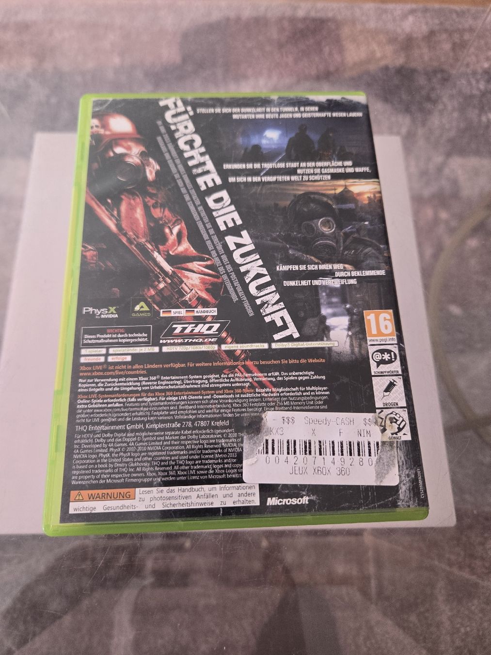 Spiele: Metro 2033 Xbox 360 – Gebraucht aus Bussigny von Kfdlt 1