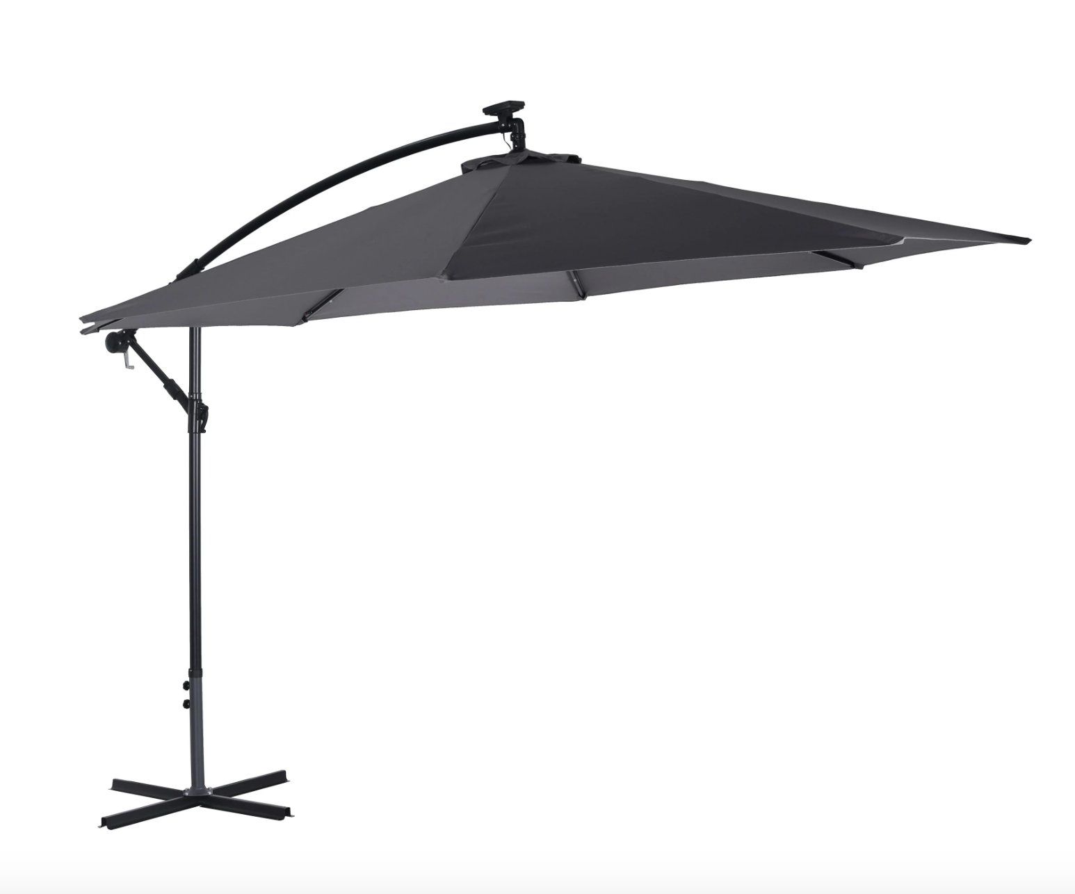 Sonnenschirme: Sonnenschirm mit LED, 350 cm, anthrazit - Gratis Versand – Neu und originalverpackt aus Kleinwangen von Maluwa_GmbH