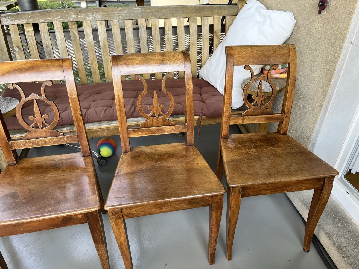 Chaises: 4 biedermeier stühle kirschholz – D'occasion à Lengnau BE par Meij 2
