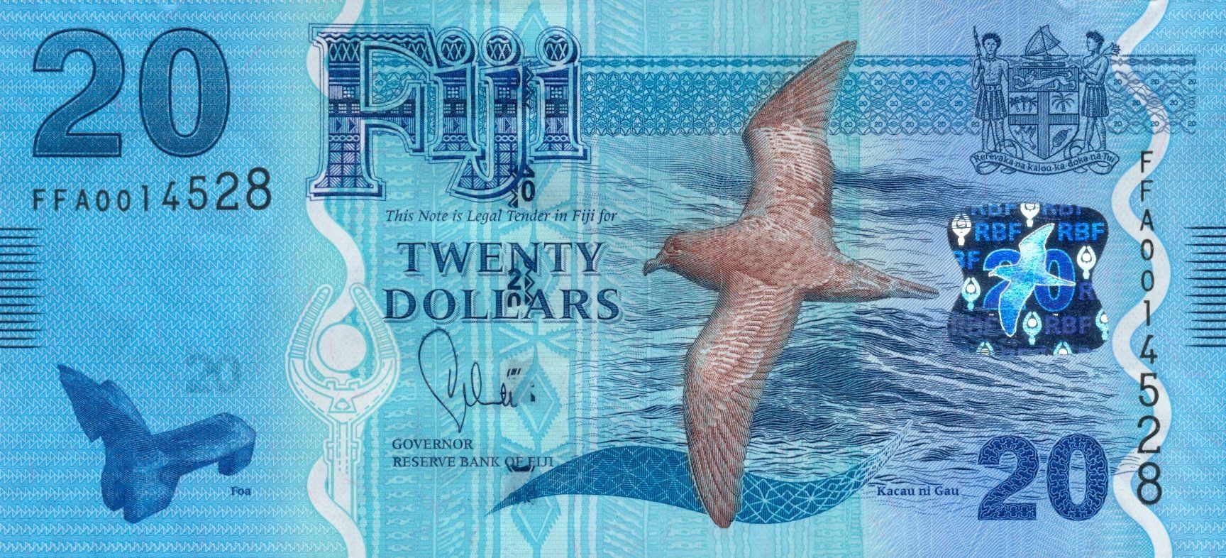 Banconote: Fiji 20 Dollar 2013 P-117a UNC – Nuovo (secondo la descrizione) da Schliern b. Köniz venduto da pizzitaxi