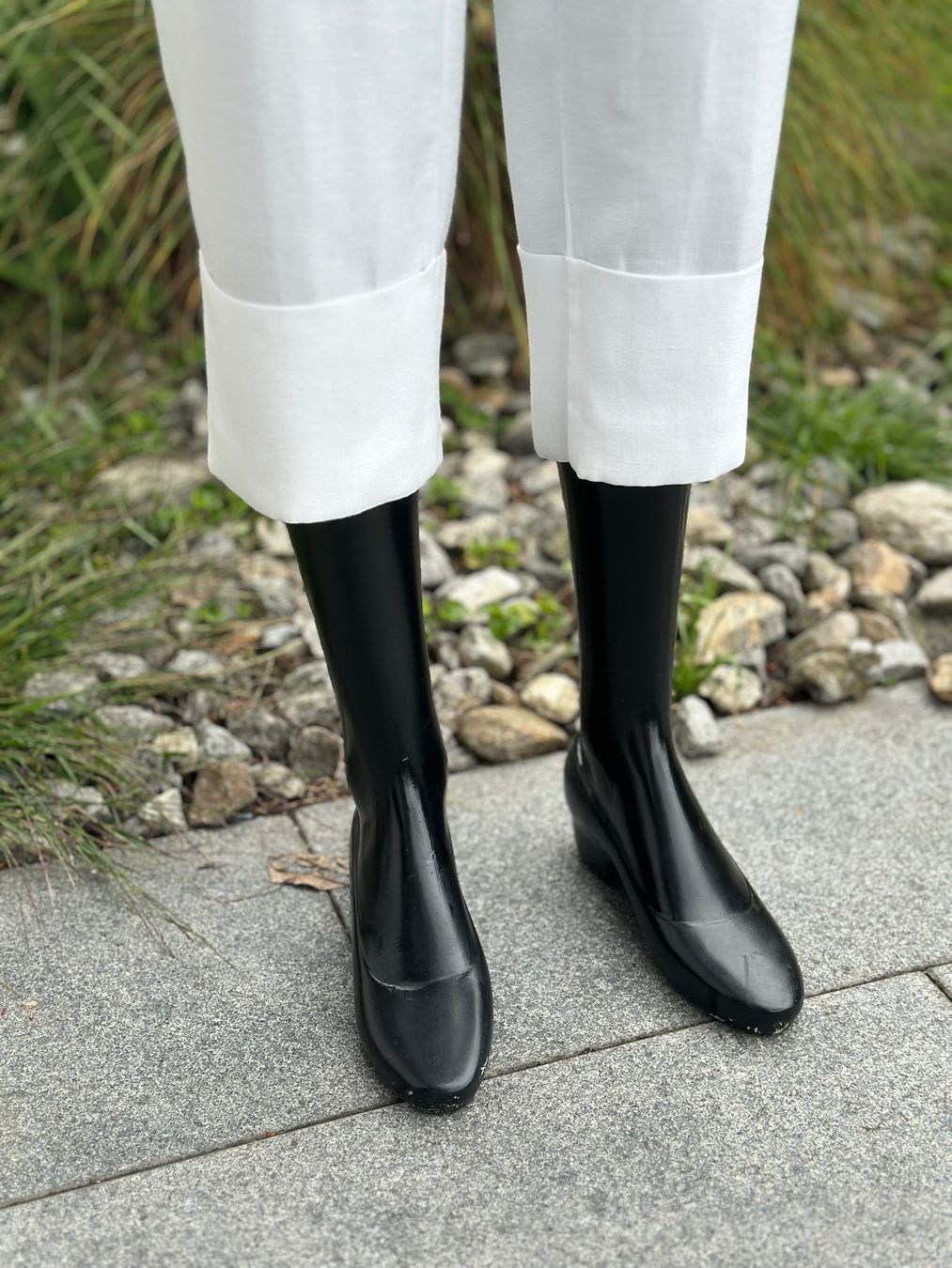 Zara Pantaloni: Leichte Sommerhose, Leinen, Weiss, Gr. 38 – Nuovo (secondo la descrizione) da Zufikon venduto da Modestil365 3
