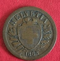 2 RAPPEN JAHR 1883 - SCHWEIZ 