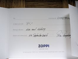 Gutschein 71 Fr für Zoppi Juwelier Chur