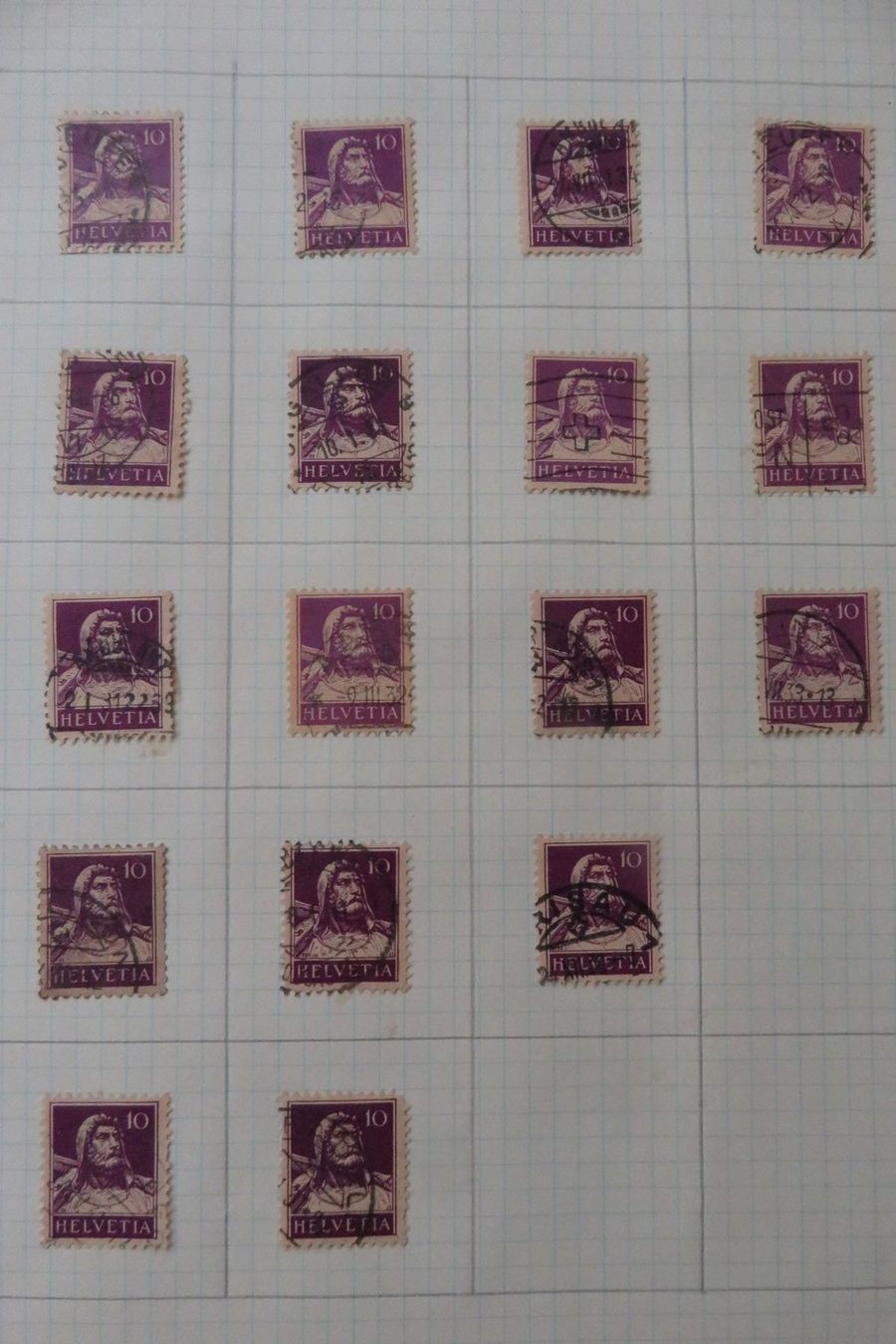 Tutti i francobolli: Briefmarken Schweiz+Sonstige ab 1902 – Usato da Wil ZH venduto da Tamagy