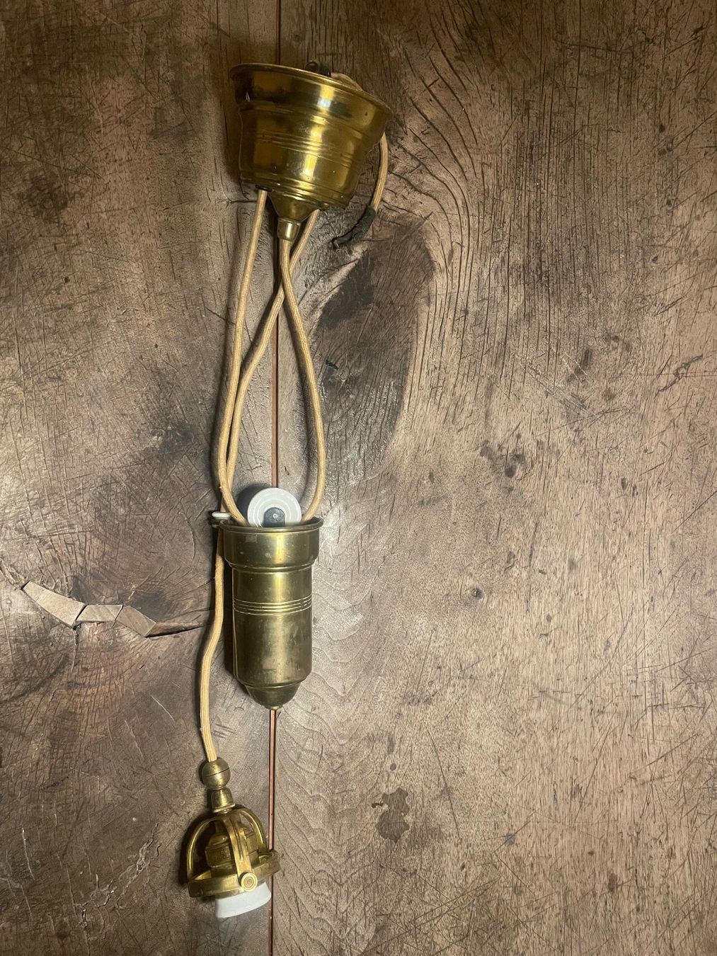 Lampadari & plafoniere: Vintage Deckenlampe, Höhenverstellbar, Messing – Usato da Zuoz venduto da ViRuFu